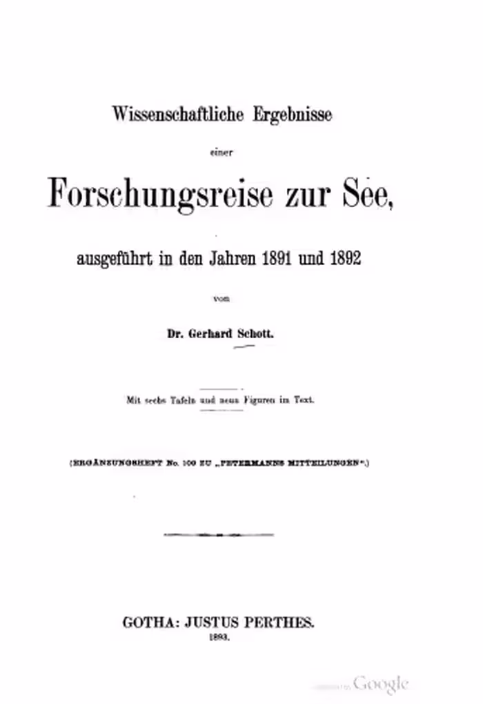 خرید و دانلود نسخه کامل کتاب Wissenschaftliche Ergebnisse einer Forschungsreise zur See, ausgeführt in den Jahren 1891 und 1892