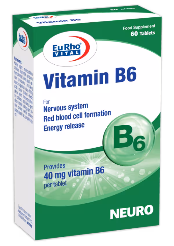 قرص ویتامین ب 6 یوروویتال Eurho Vital Vitamin B6