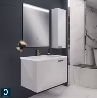 روشویی کابینتی لوکس کابین مدل 616A طوسی