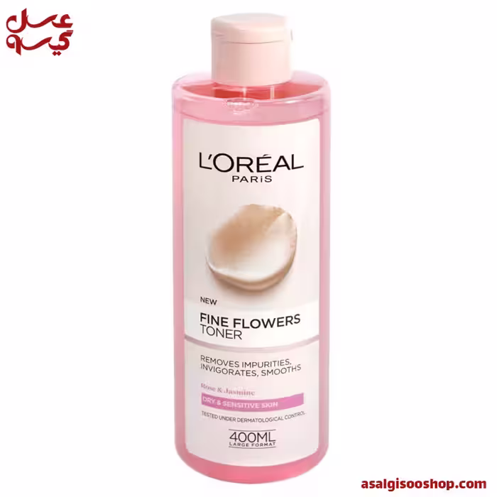 تونر لورال مناسب پوست خشک FINE FLOWERS حجم 400 میل | کد 2295