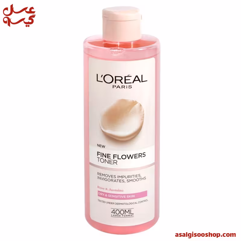 تونر لورال مناسب پوست خشک FINE FLOWERS حجم 400 میل | کد 2295