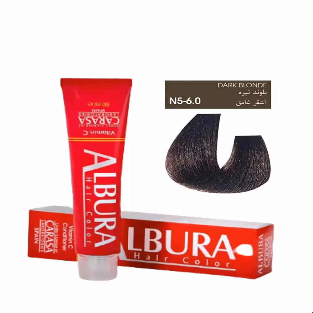 رنگ مو شماره N56.0 بلوند تیره آلبورا 100 میلی‌لیتری