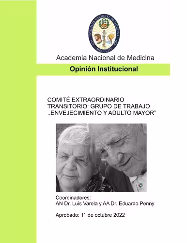 خرید و دانلود نسخه کامل کتاب Comité extraordinario transitorio: Grupo de Trabajo Envejecimiento y Adulto Mayor Opinión Institucional