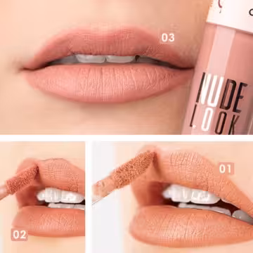 رژلب مایع مات مخملی نود لوک گلدن رز 03 GOLDEN ROSE NUDE LOOK
