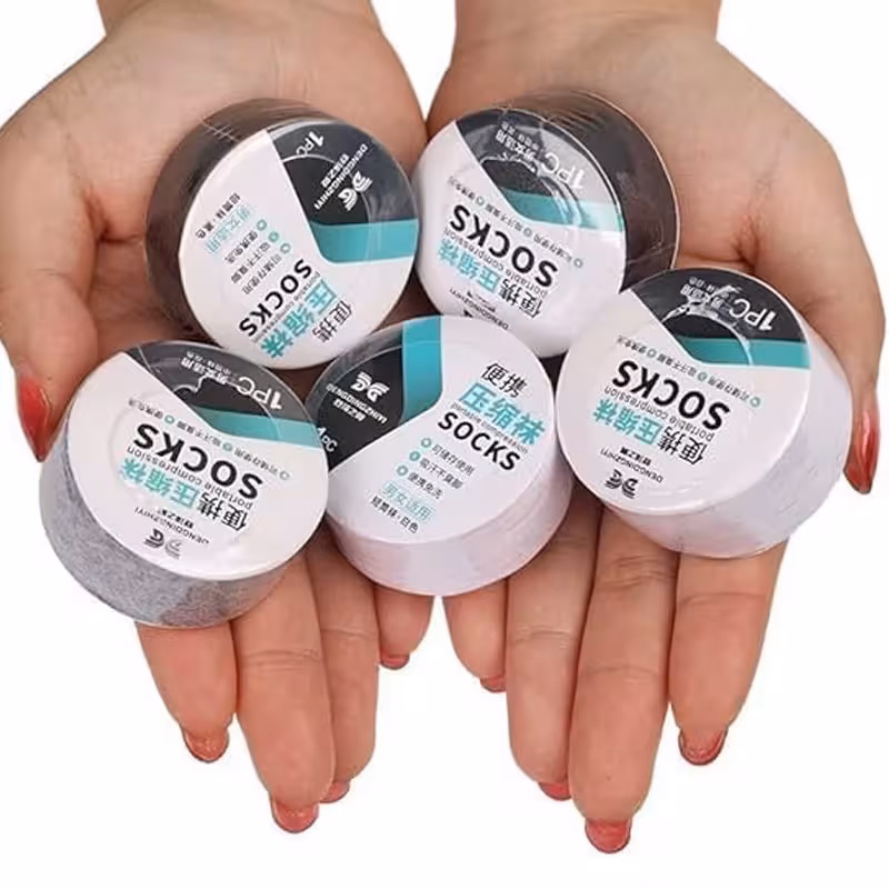 جوراب فشرده طرح قرص | amazonchi