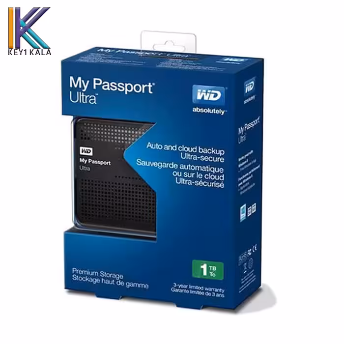 هارد اکسترنال وسترن دیجیتال مدل ultra My Passport ظرفیت 1 ترابایت