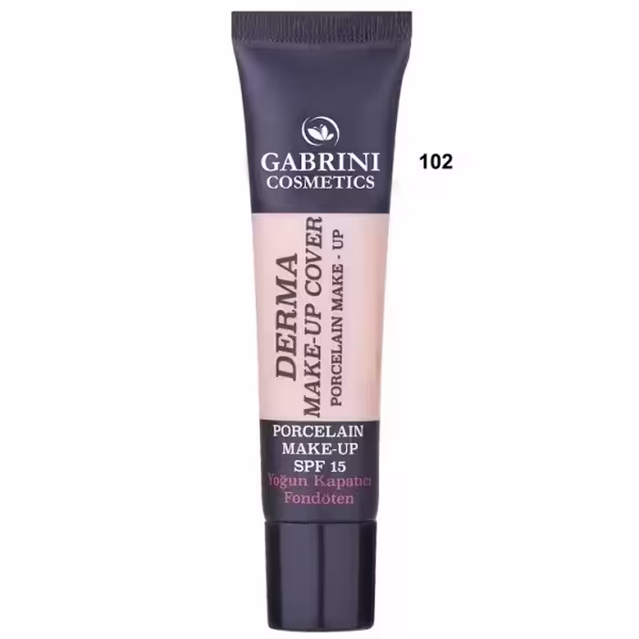 کرم پودر گابرینی مدل DERMA MAKE-UP COVER شماره 102 حجم 40 ML