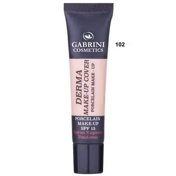 کرم پودر گابرینی مدل DERMA MAKE-UP COVER شماره 102 حجم 40 ML
