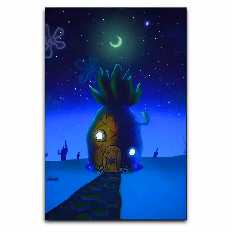 تابلو طرح خونه باب اسفنجی