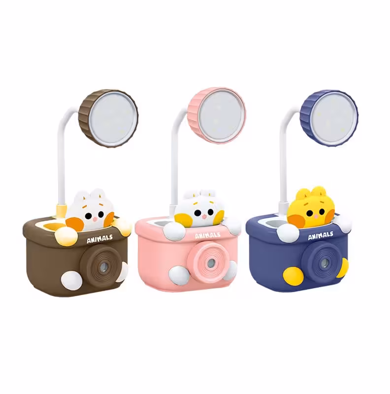 چراغ مطالعه و جاقلمی و تراش طرح اردک مدل LED-Q102