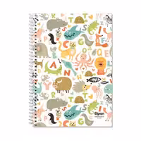 دفتر زبان دو خط 40 برگ سیمی فانتزی الیپون طرح 7