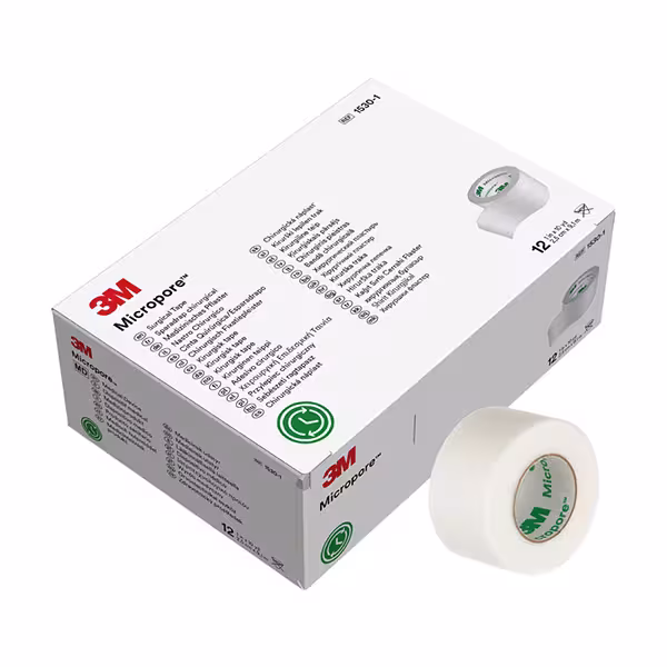 میکروپور چسب ضد حساسیت 3M سایز 2.5cm در 9.1m - داروکاو