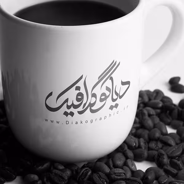 دانلود موکاپ لوگو روی لیوان قهوه به صورت لایه باز PSD