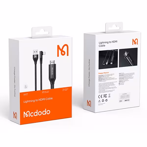 کابل تبدیل لایتنینگ به HDMI مک دودو مدل CA-6400 طول 2 متر اصلی گارانتی شرکتی