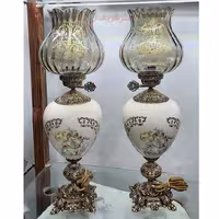 چراغ لامپا ستون سرامیکی سفید سایز بزرگ