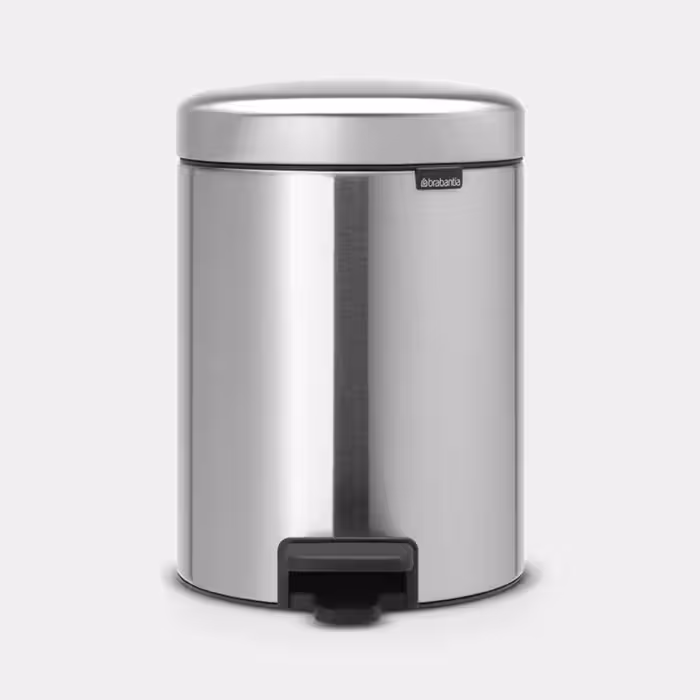 سطل زباله 5 لیتر استیل مات برابانتیا | Brabantia NEWICON PEDAL BIN