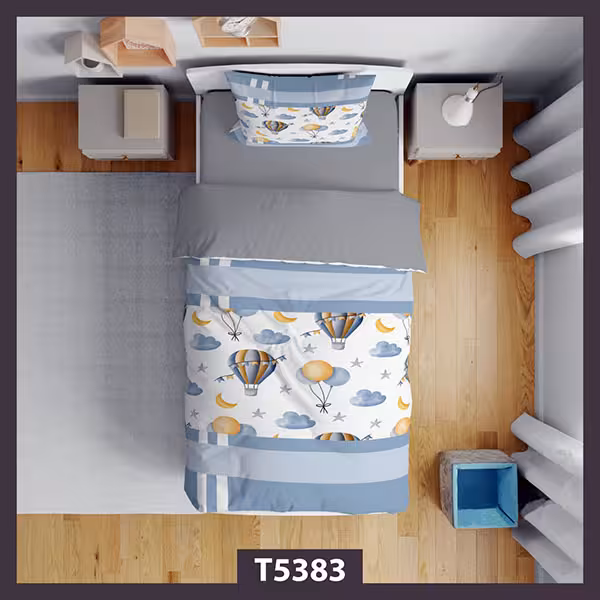 روتختی کودک بالن و ابر و بادکنک کد T5383