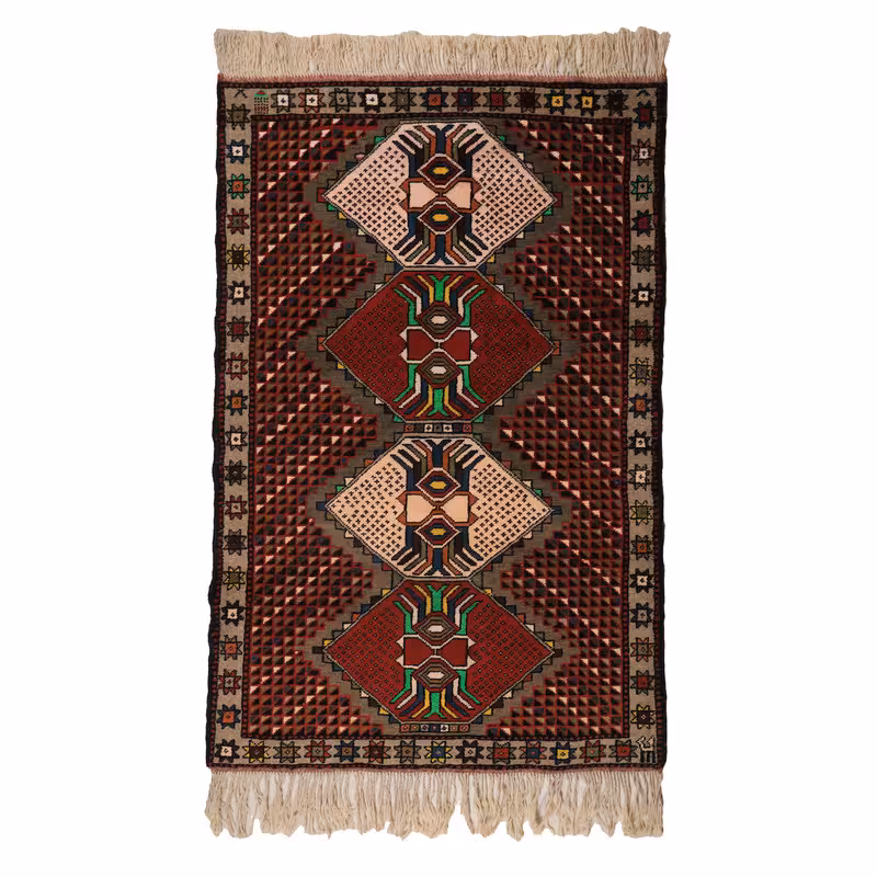 فرش دستباف دو متری طرح خراسان  کد 4020337