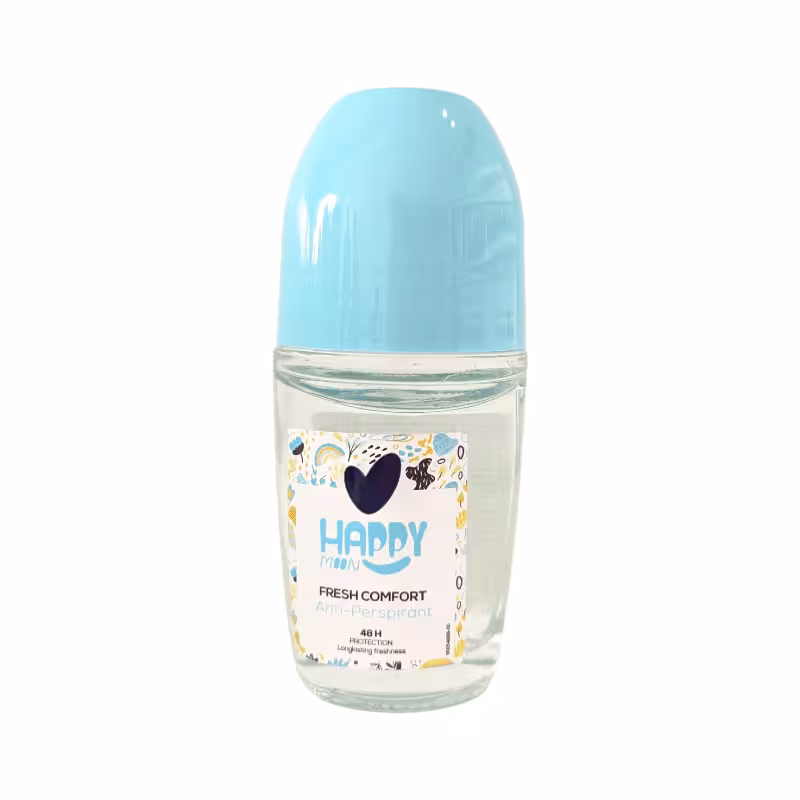 مشخصات، خرید و قیمت رول ضد تعریق هپی مون مدل Happy Moon Fresh Comfort حجم 50 میل ⭐️ ویان مارکت