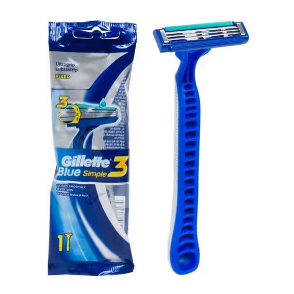 خودتراش یکبار مصرف مردانه ژیلت مدل blue simple  3لبه  ساخت لهستان