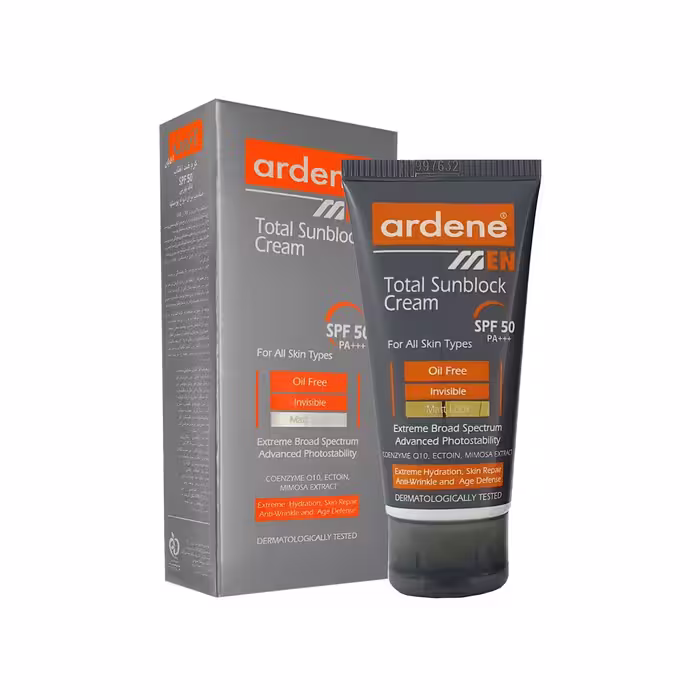 کرم ضد آفتاب فاقد چربی آقایان آردن SPF50