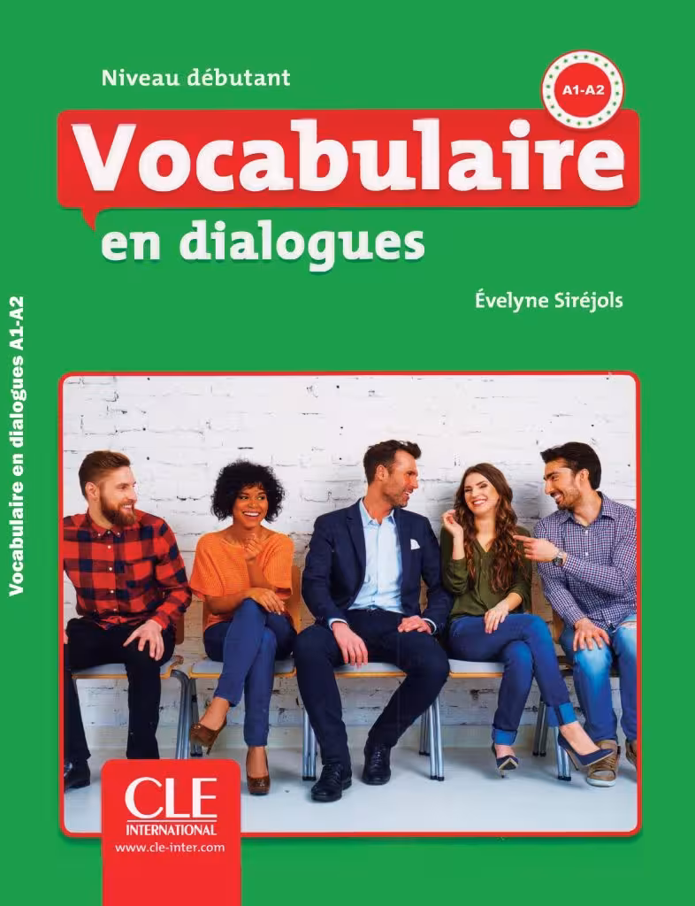 کتاب Vocabulaire en dialogues debutant ( چاپ سیاه سفید ) وکب این دیالوگ دبوتان