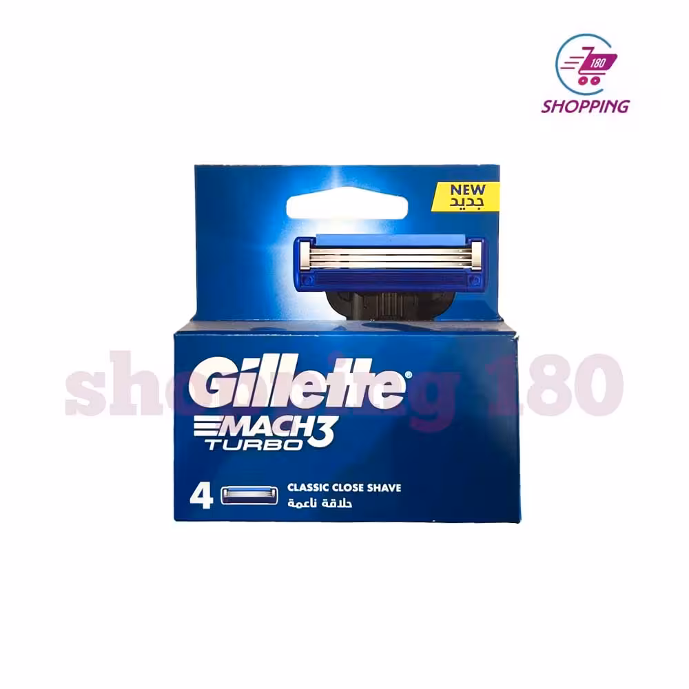 تیغ یدک ژیلت مچ تری توربو 3 لبه 4 عددی