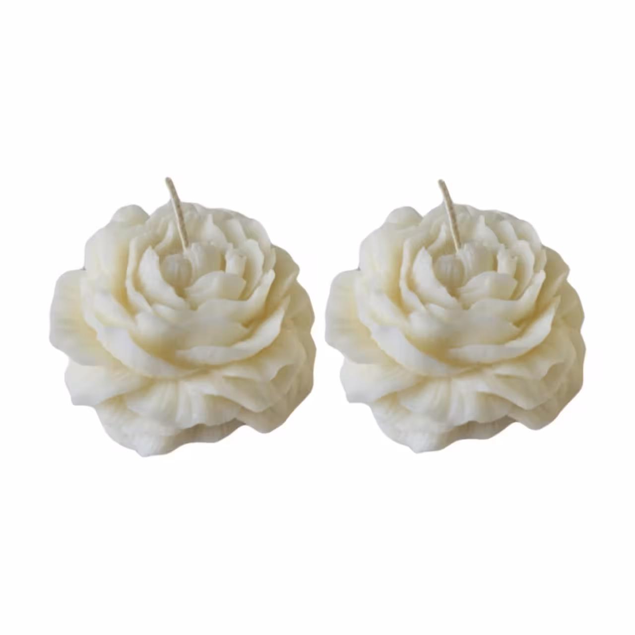 شمع مدل گل آلاله مجموعه 2 عددی