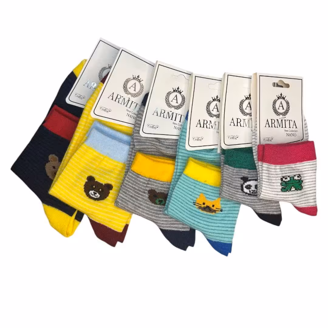 جوراب نیم ساق بچگانه ارمیتا کد19