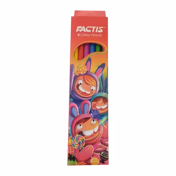 مداد رنگی 6 رنگ فکتیس FACTIS