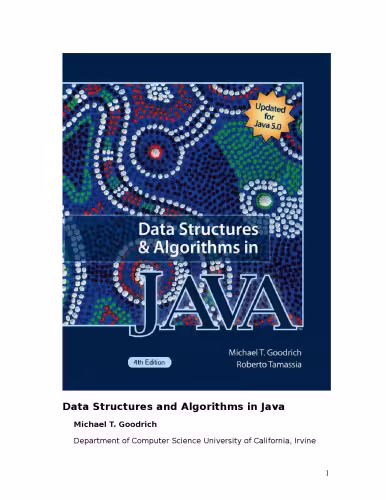خرید و دانلود نسخه کامل کتاب Data Structures and Algorithms in Java, 4th Edition