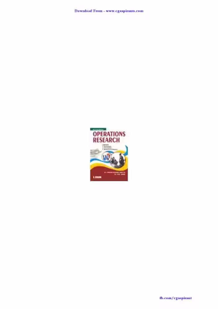 خرید و دانلود نسخه کامل کتاب Operations Research