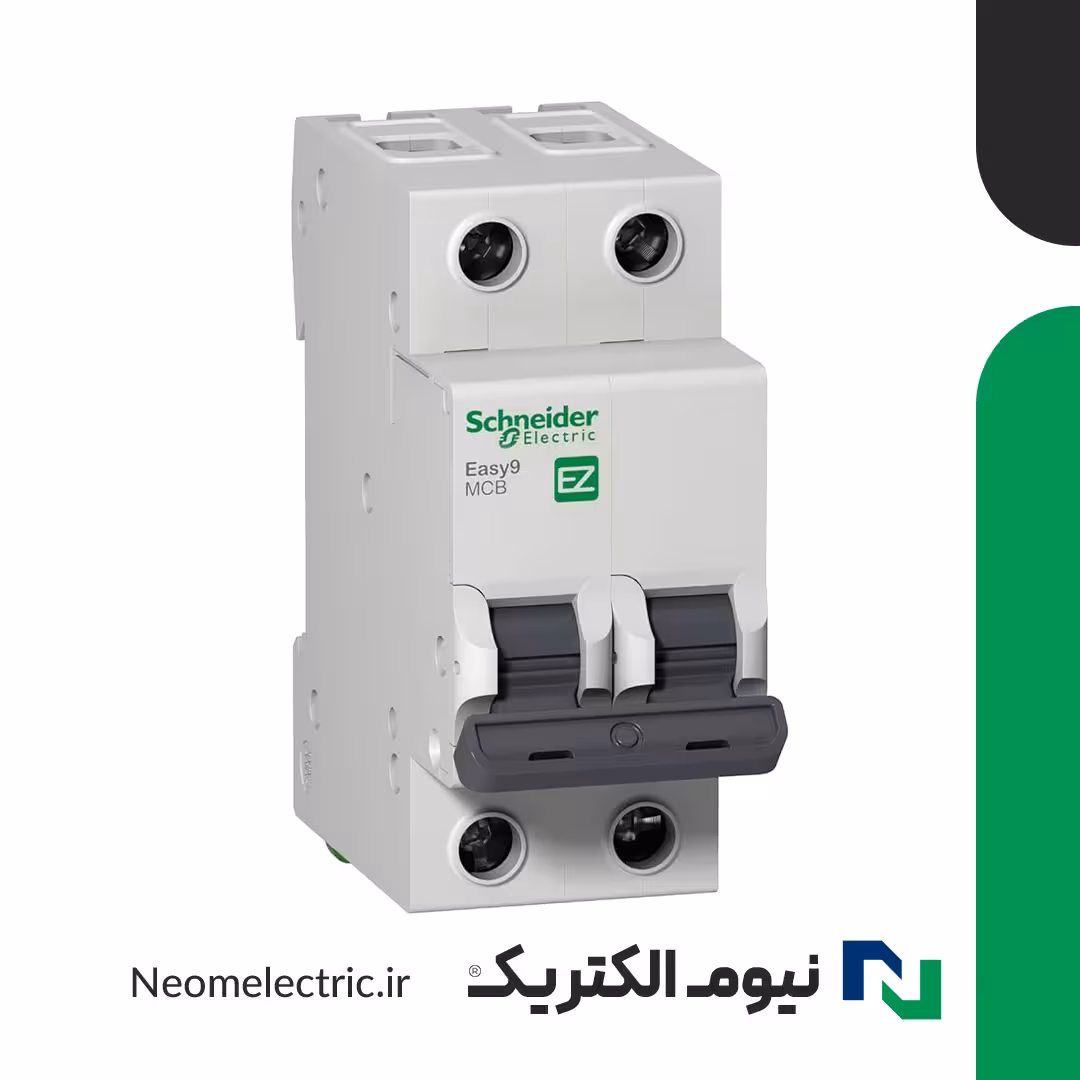 کلید مینیاتوری (فیوز) دو پل C20 آمپر Easy9 اشنایدر