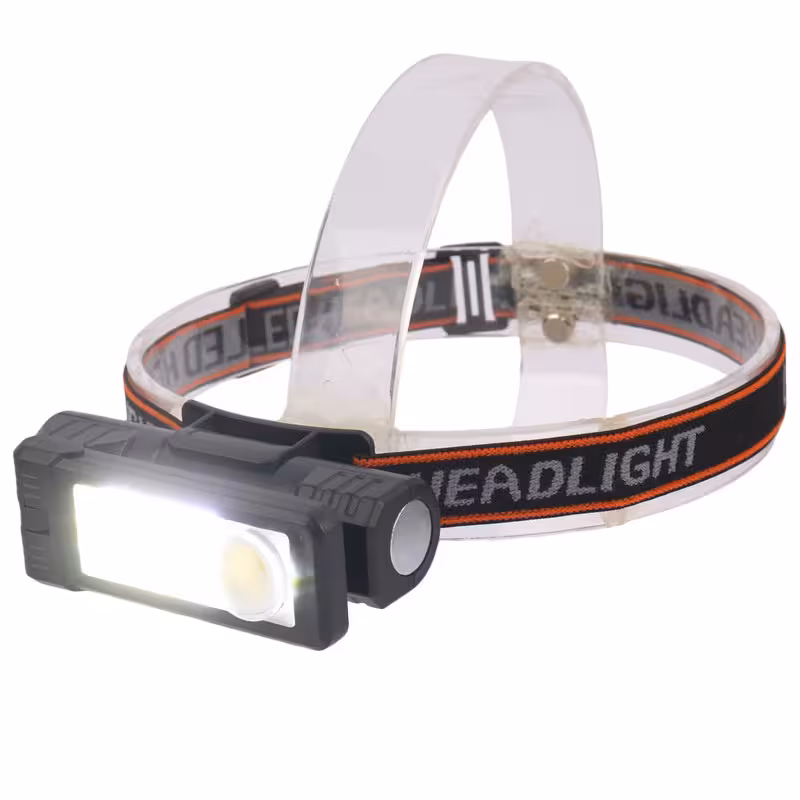 چراغ قوه شارژی پیشانی هدلایتی چند حالته و چرخشی مدل ETG