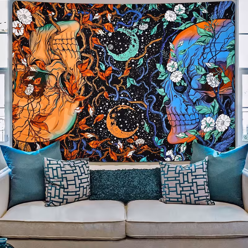 پوستر پارچه ای فیانی مدل بک دراپ اسکلت کد F111