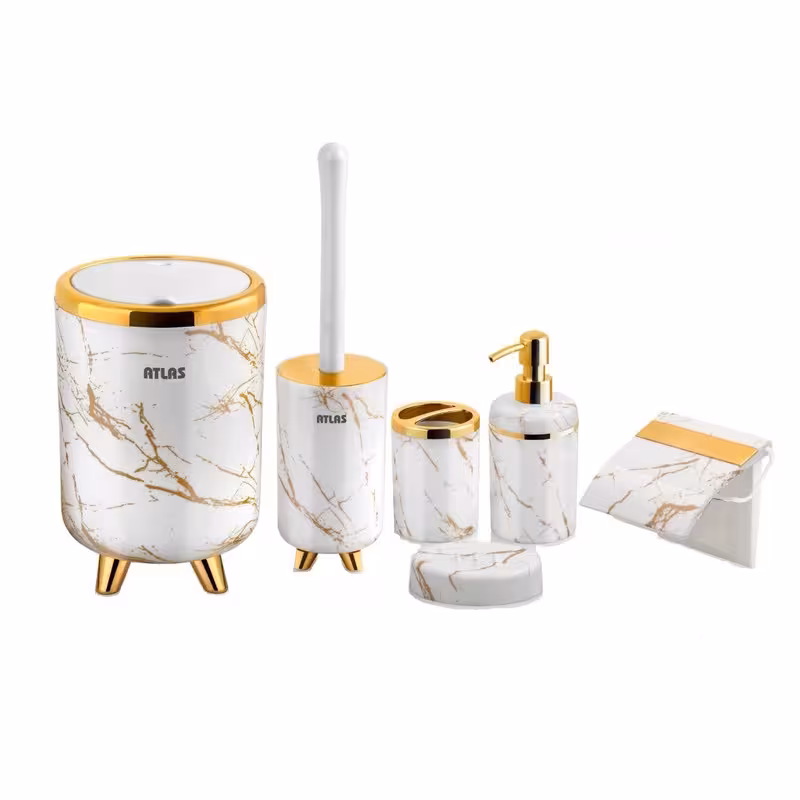 ست سرویس بهداشتی اطلس مدل الیت 6 تکه ماربل | کالا مکس