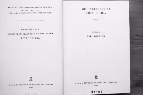 خرید و دانلود نسخه کامل کتاب Michaelis Pselli Theologica, Vol. I