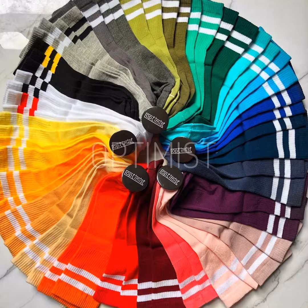 جوراب ساقدار آپتیمیست ساده دو خط