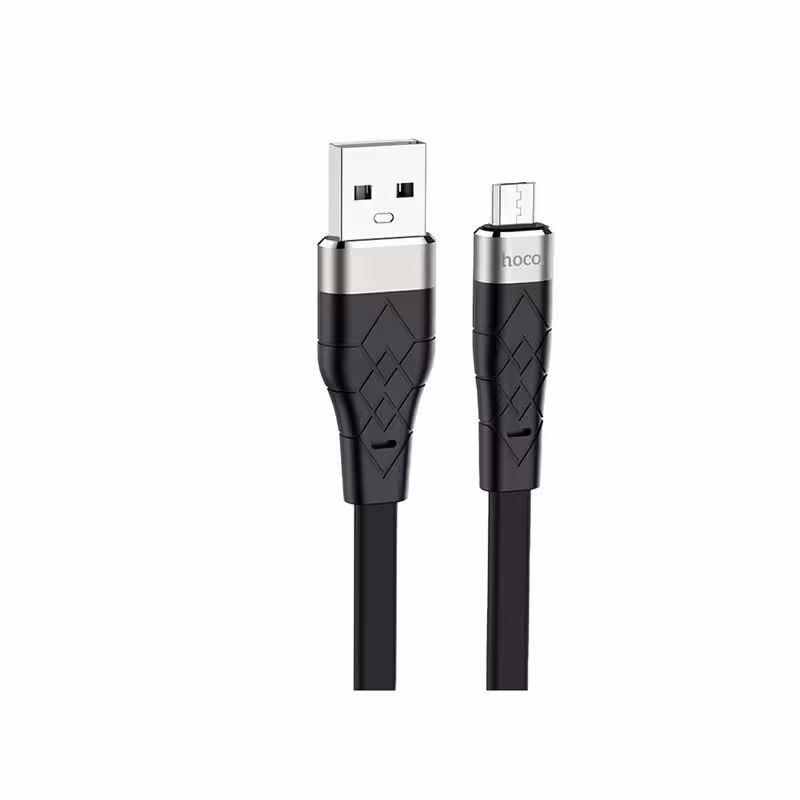 کابل تبدیل USB به MICROUSB هوکو مدل X53 Silicon طول 1 متر
