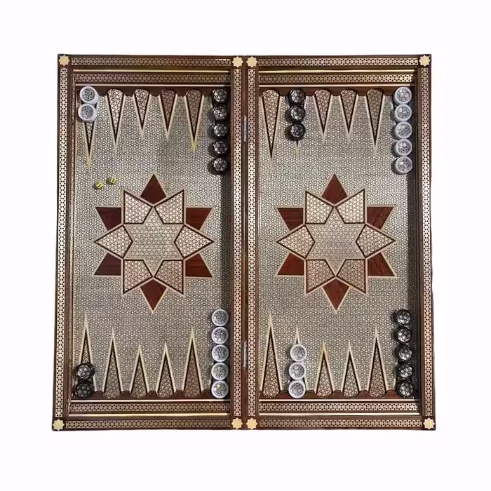 تخته نرد تمام خاتم 60 سانتی