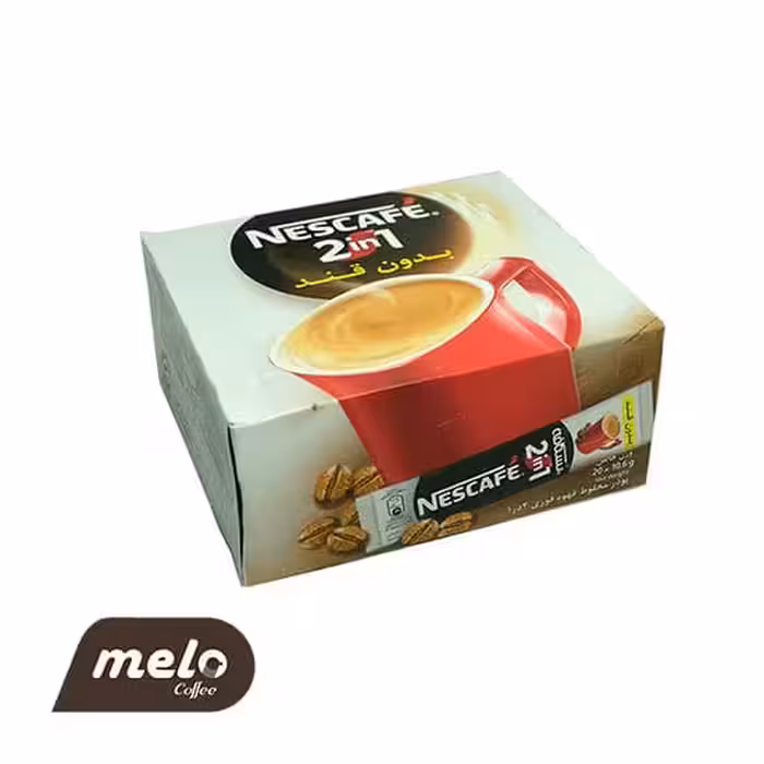 کافی میکس 2 در 1 نسکافه مدل بدون قند (20 عددی)