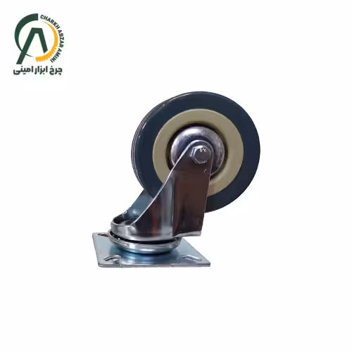 چرخ بیمارستانی وارداتی گردان قطر 75 میلی متر