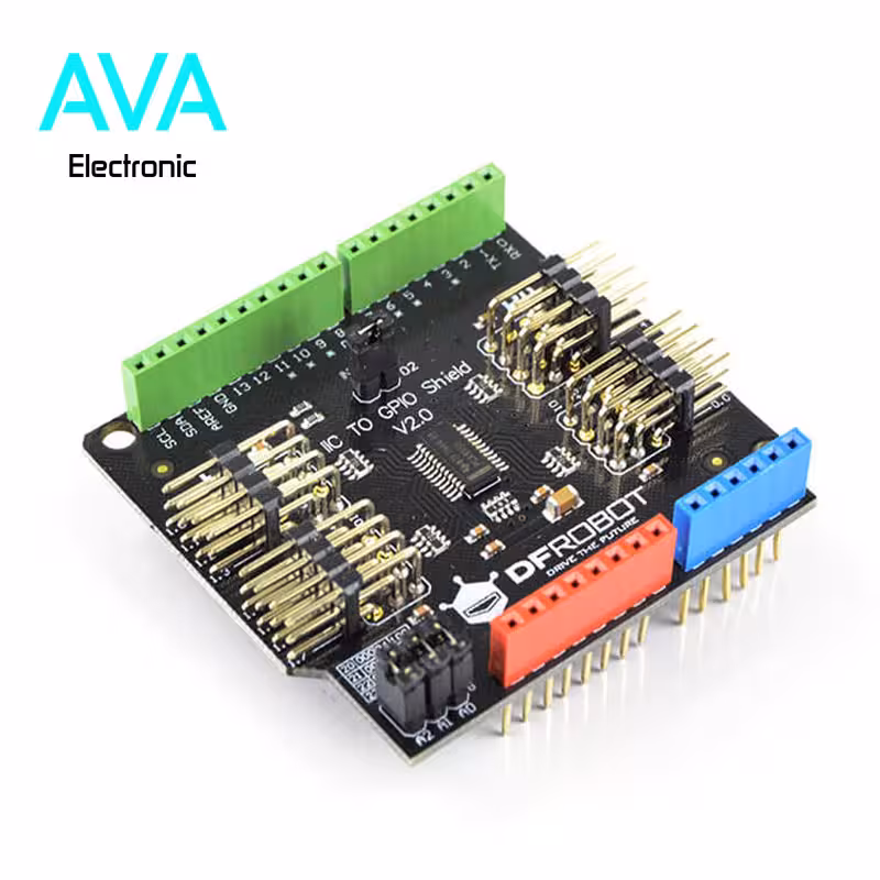 شیلد تبدیل پروتکل I2C به GPIO مناسب آردوینو I2C to GPIO Shield V2.0