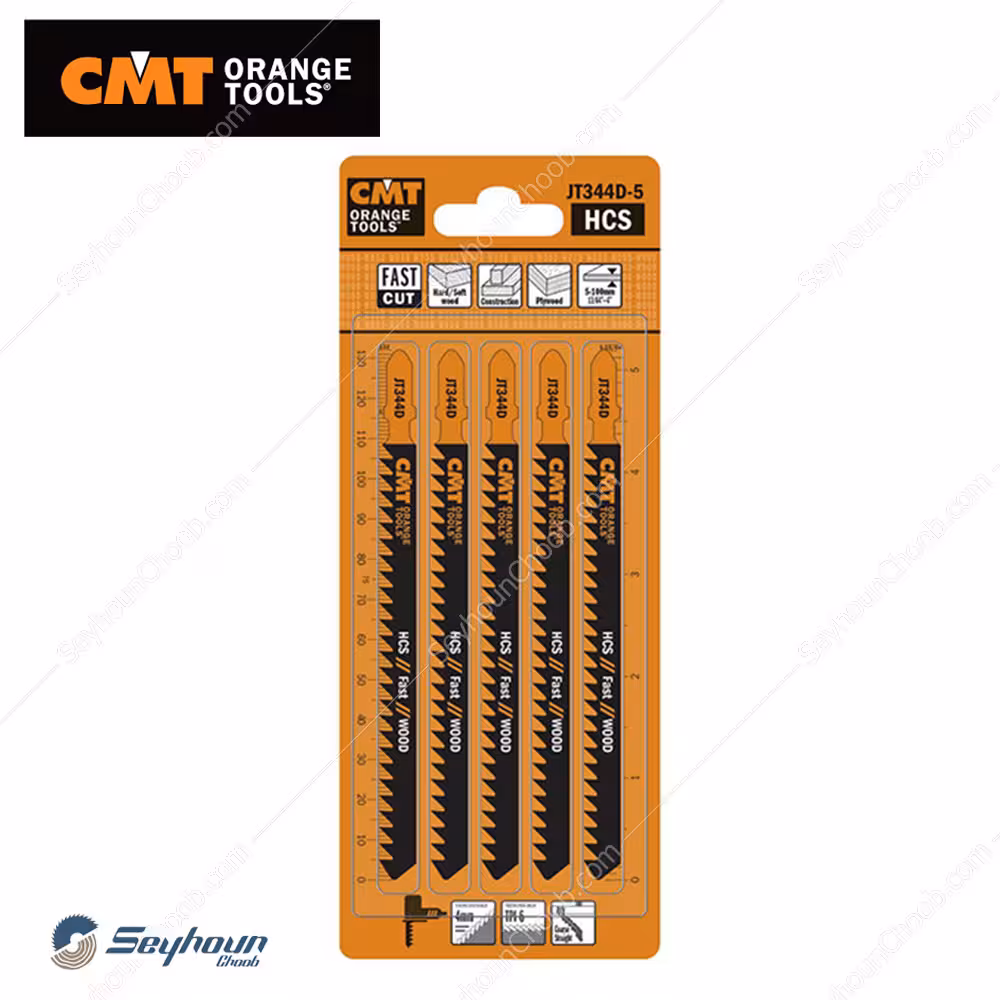 پک 5 عددی تیغ اره عمود بر چوب بر سی ام تی مدل CMT JT344D-5