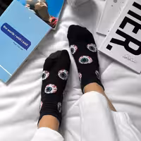 جوراب مچی تخم چشم نخ پنبه فری سایز