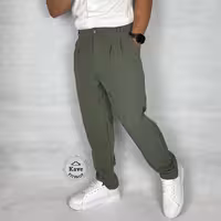 شلوار مردانه مدل کمر ایتالیایی کلاسیک | سبز سدری