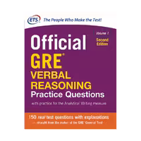 Official GRE Verbal Reasoning Practice Questions 2nd edition