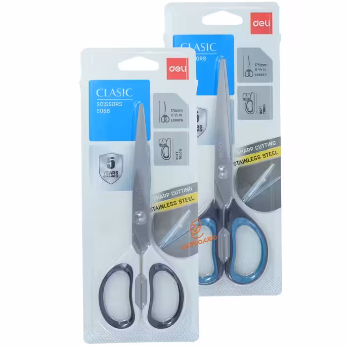 قیمت و خرید  قیچی اداری 17.5 سانت 6058 دلی DELI