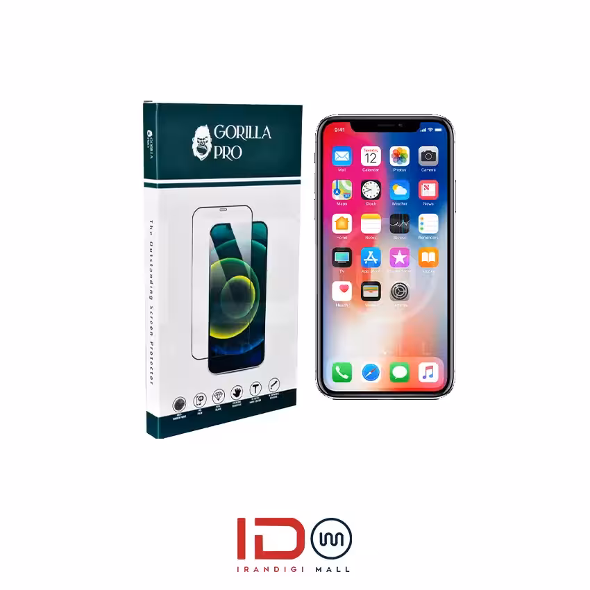 گلس و محافظ هیدروژلی (پرایوسی) نمایشگر گوشی اپل مدل iPhone X