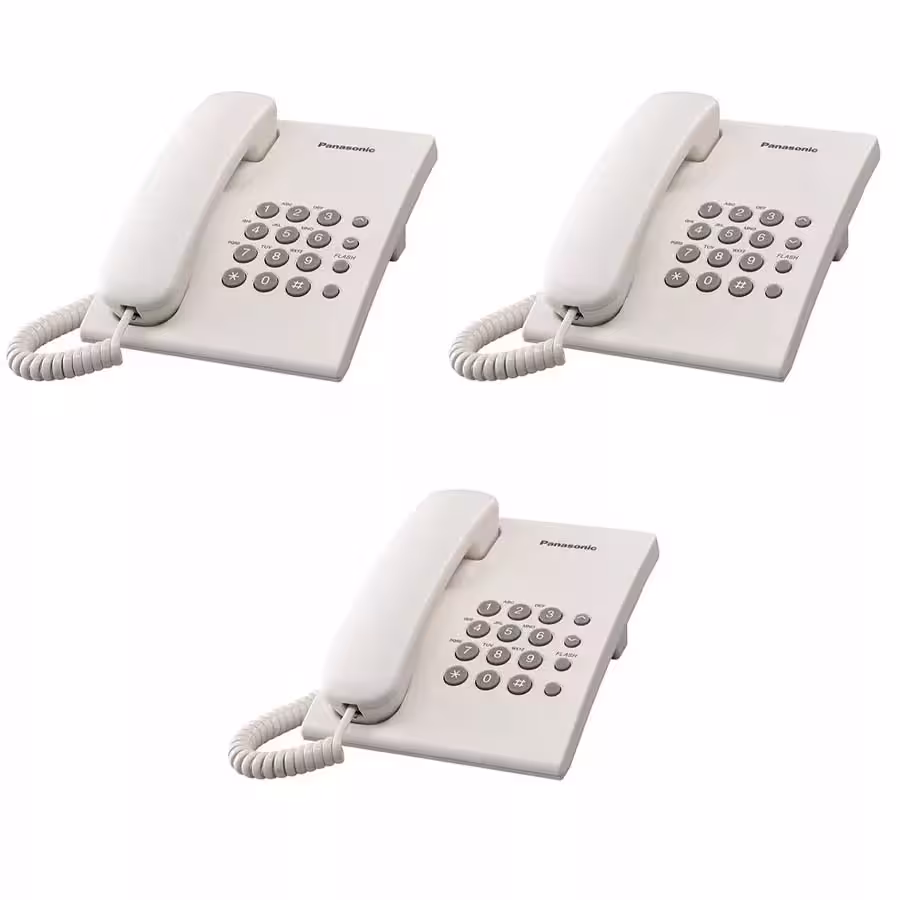 تلفن پاناسونیک مدل KX-TS500MX بسته 3 عددی